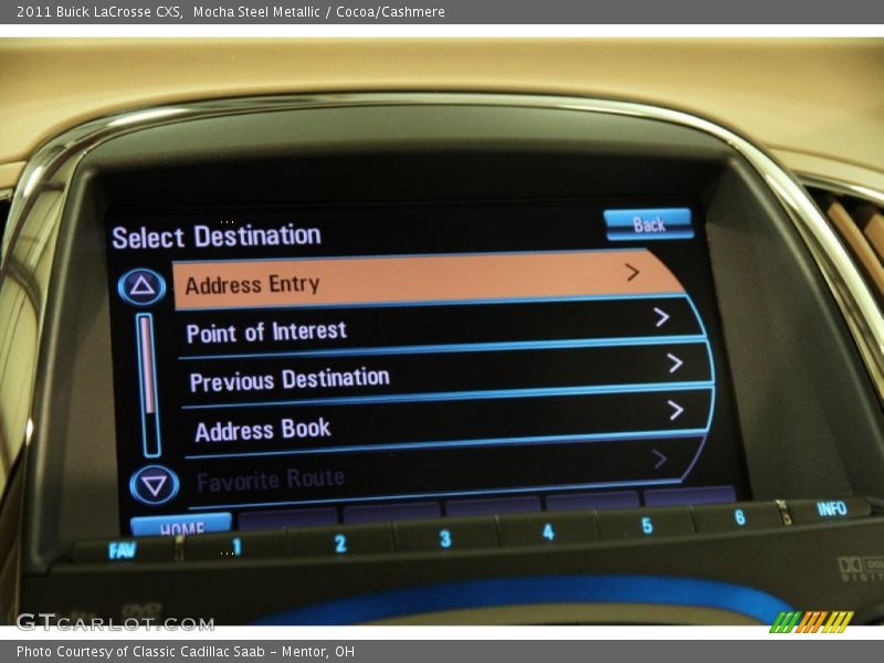 Mocha Steel Metallic / Cocoa/Cashmere 2011 Buick LaCrosse CXS