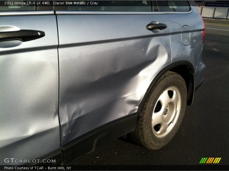 Glacier Blue Metallic / Gray 2011 Honda CR-V LX 4WD