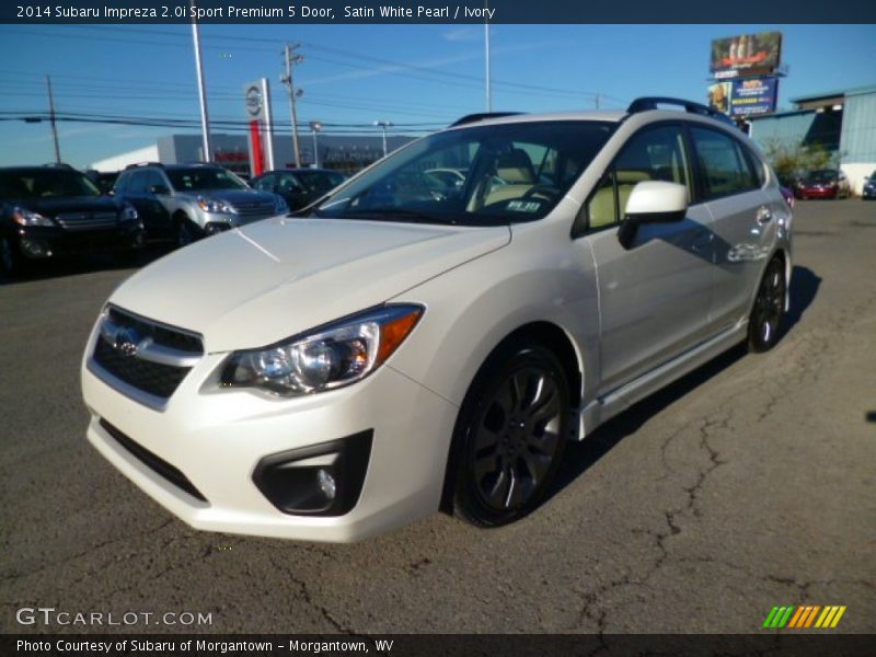 Satin White Pearl / Ivory 2014 Subaru Impreza 2.0i Sport Premium 5 Door