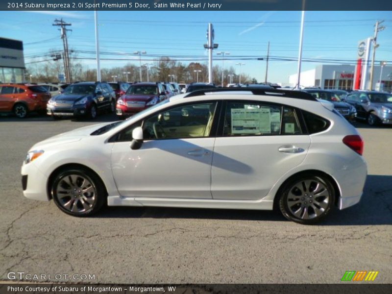 Satin White Pearl / Ivory 2014 Subaru Impreza 2.0i Sport Premium 5 Door