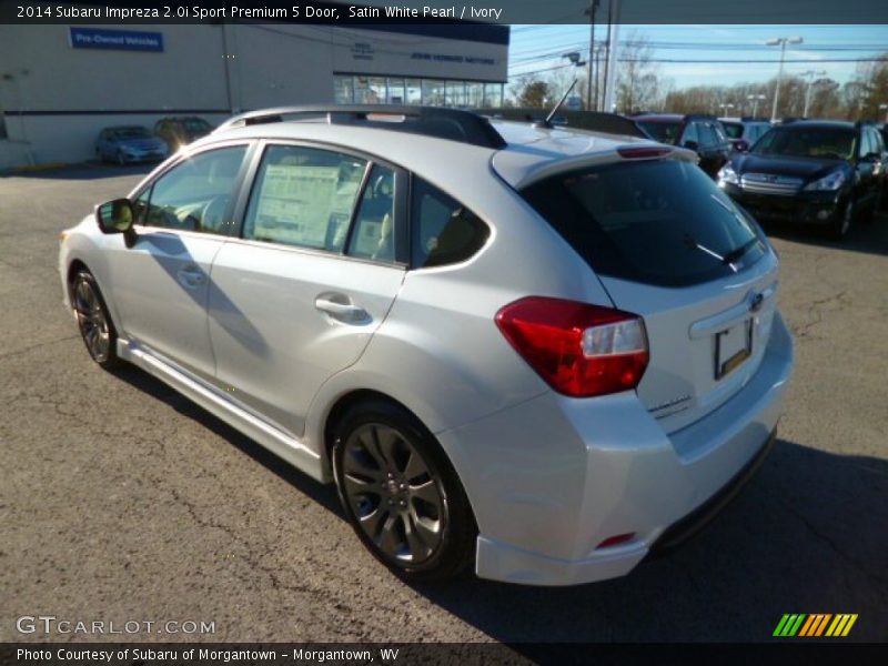 Satin White Pearl / Ivory 2014 Subaru Impreza 2.0i Sport Premium 5 Door