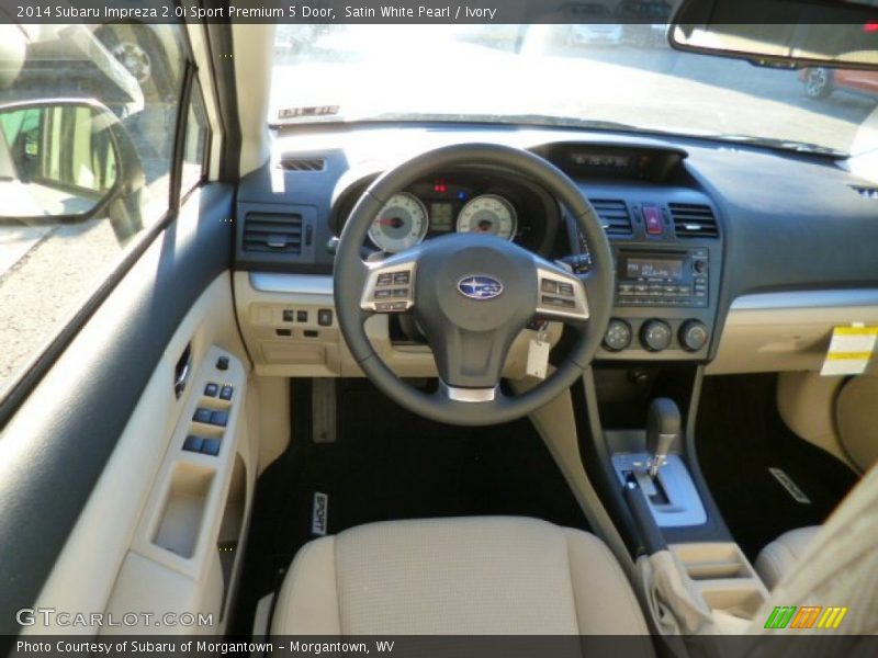 Satin White Pearl / Ivory 2014 Subaru Impreza 2.0i Sport Premium 5 Door