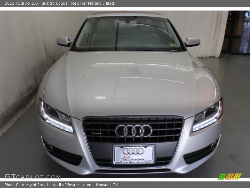 Ice Silver Metallic / Black 2010 Audi A5 2.0T quattro Coupe