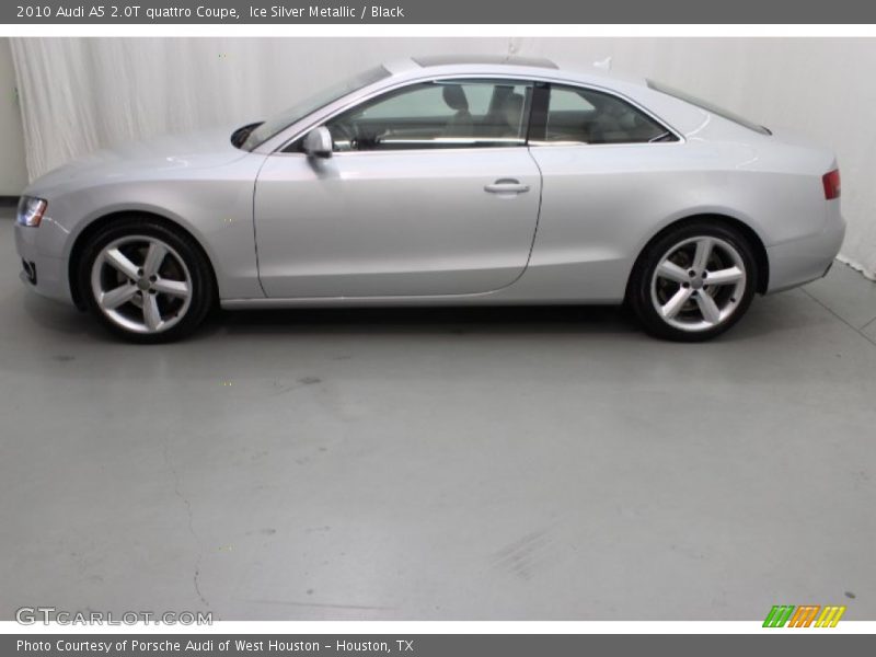 Ice Silver Metallic / Black 2010 Audi A5 2.0T quattro Coupe