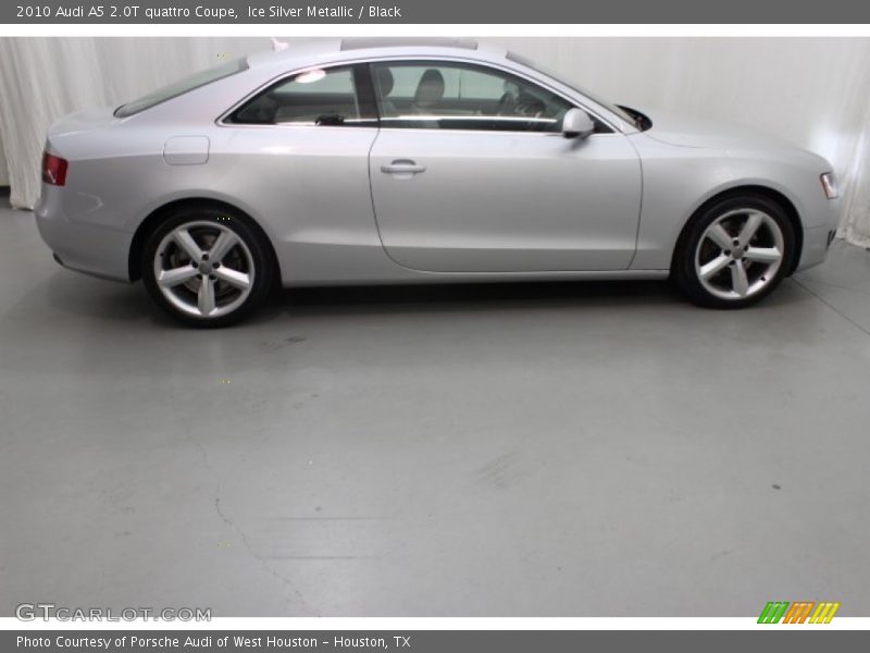 Ice Silver Metallic / Black 2010 Audi A5 2.0T quattro Coupe