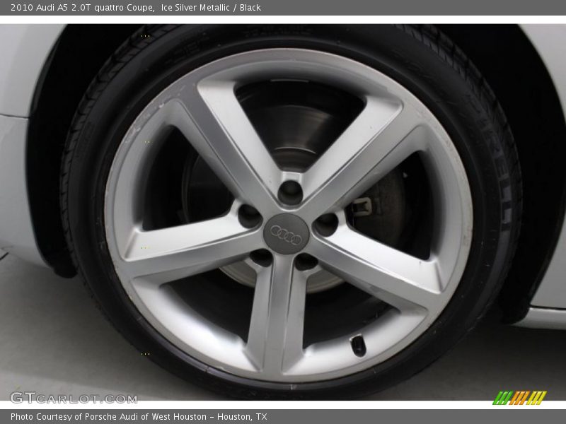 Ice Silver Metallic / Black 2010 Audi A5 2.0T quattro Coupe