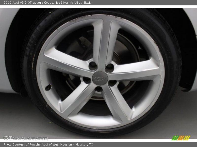 Ice Silver Metallic / Black 2010 Audi A5 2.0T quattro Coupe