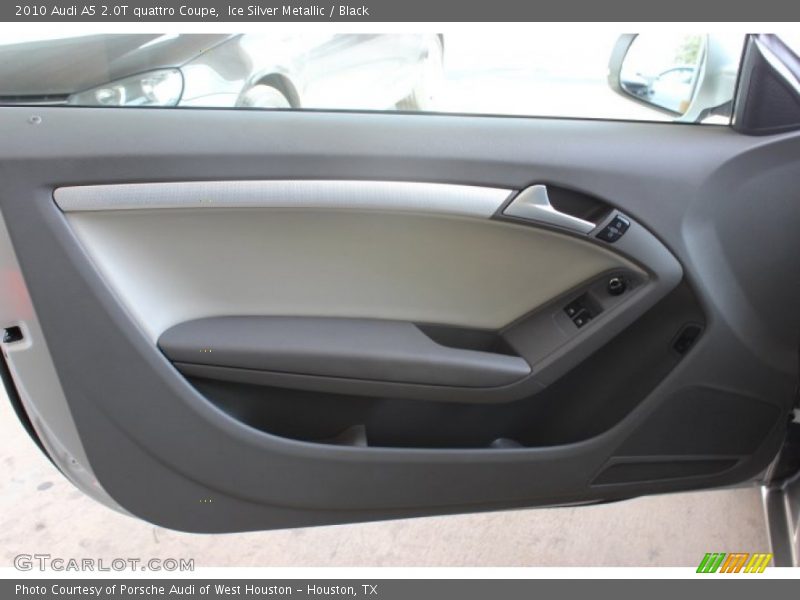 Ice Silver Metallic / Black 2010 Audi A5 2.0T quattro Coupe