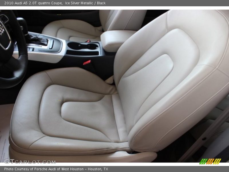 Ice Silver Metallic / Black 2010 Audi A5 2.0T quattro Coupe