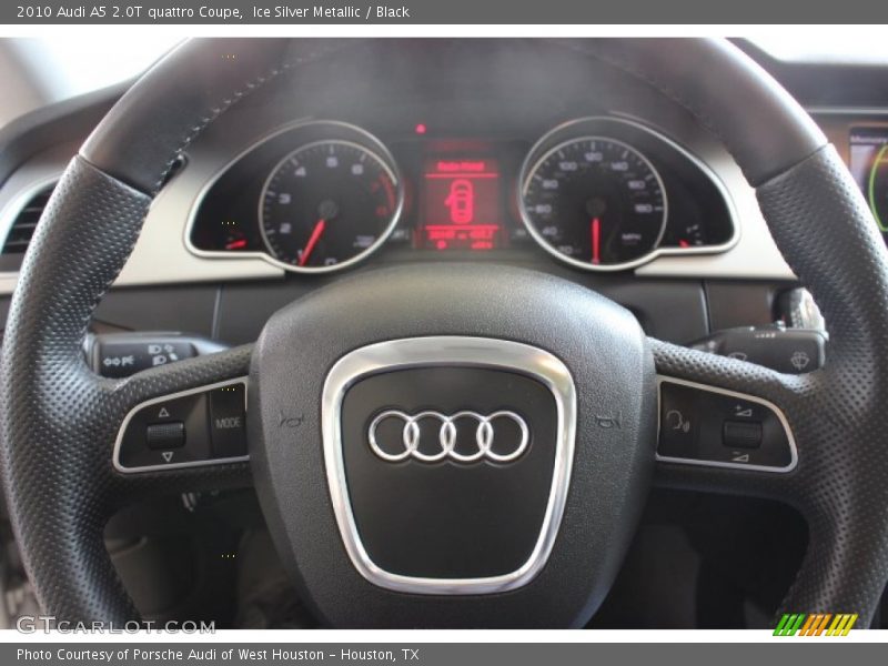 Ice Silver Metallic / Black 2010 Audi A5 2.0T quattro Coupe