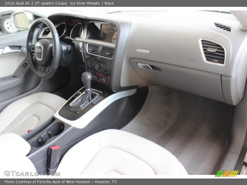 Ice Silver Metallic / Black 2010 Audi A5 2.0T quattro Coupe