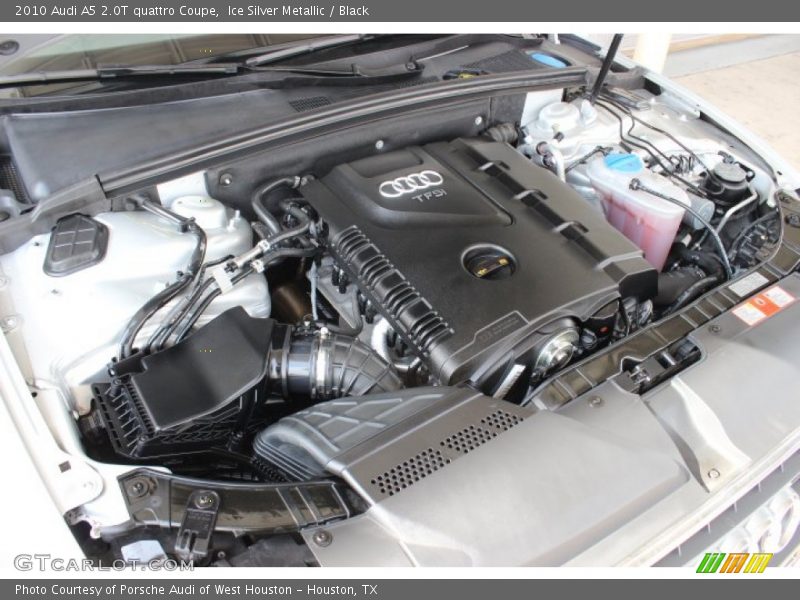 Ice Silver Metallic / Black 2010 Audi A5 2.0T quattro Coupe