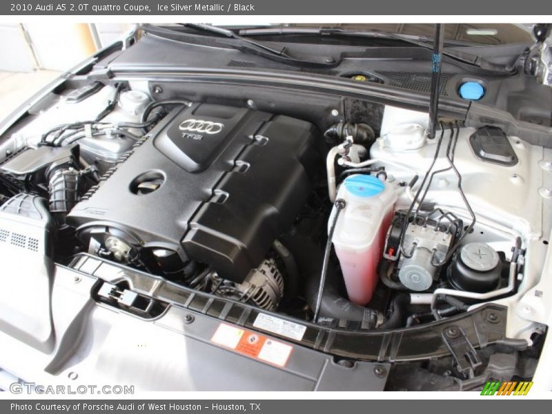 Ice Silver Metallic / Black 2010 Audi A5 2.0T quattro Coupe