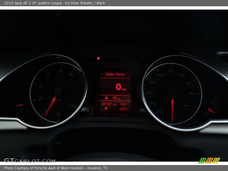 Ice Silver Metallic / Black 2010 Audi A5 2.0T quattro Coupe
