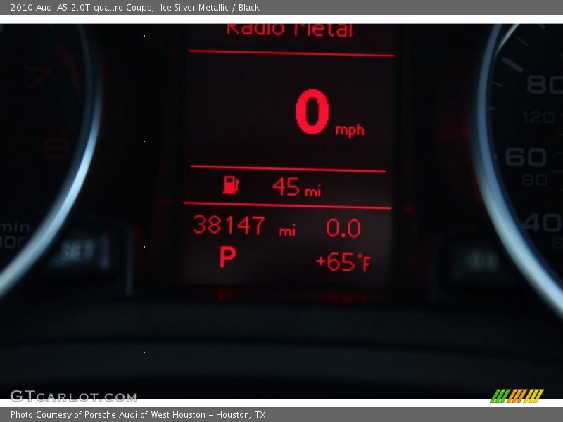Ice Silver Metallic / Black 2010 Audi A5 2.0T quattro Coupe
