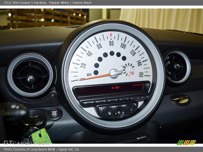 Pepper White / Carbon Black 2012 Mini Cooper S Hardtop