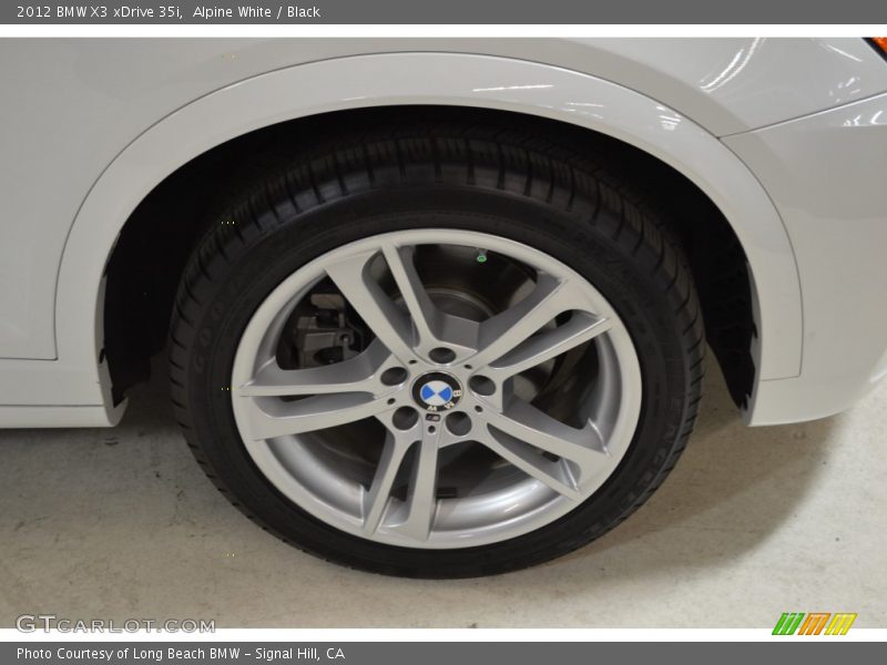 Alpine White / Black 2012 BMW X3 xDrive 35i