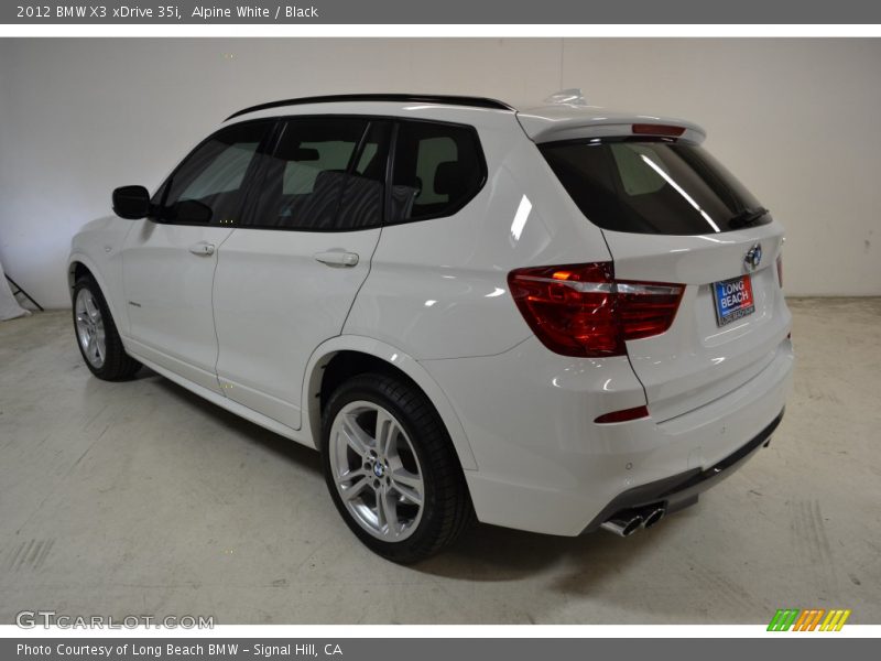 Alpine White / Black 2012 BMW X3 xDrive 35i