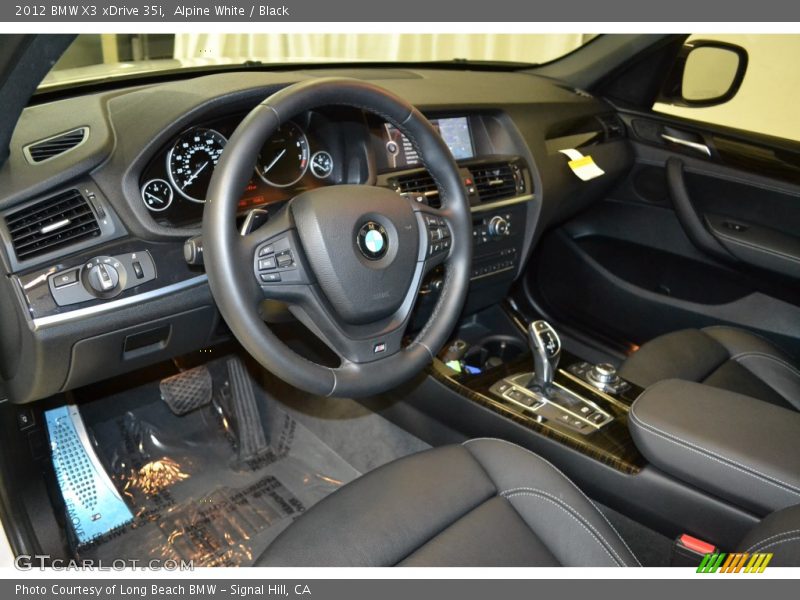 Alpine White / Black 2012 BMW X3 xDrive 35i