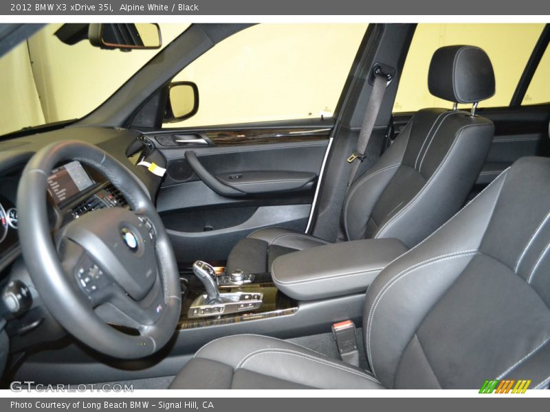 Alpine White / Black 2012 BMW X3 xDrive 35i