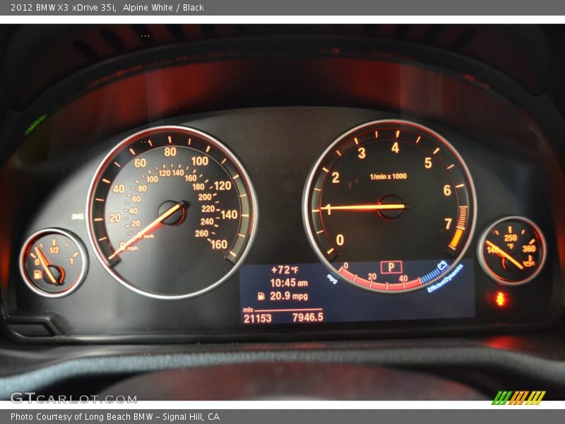 Alpine White / Black 2012 BMW X3 xDrive 35i