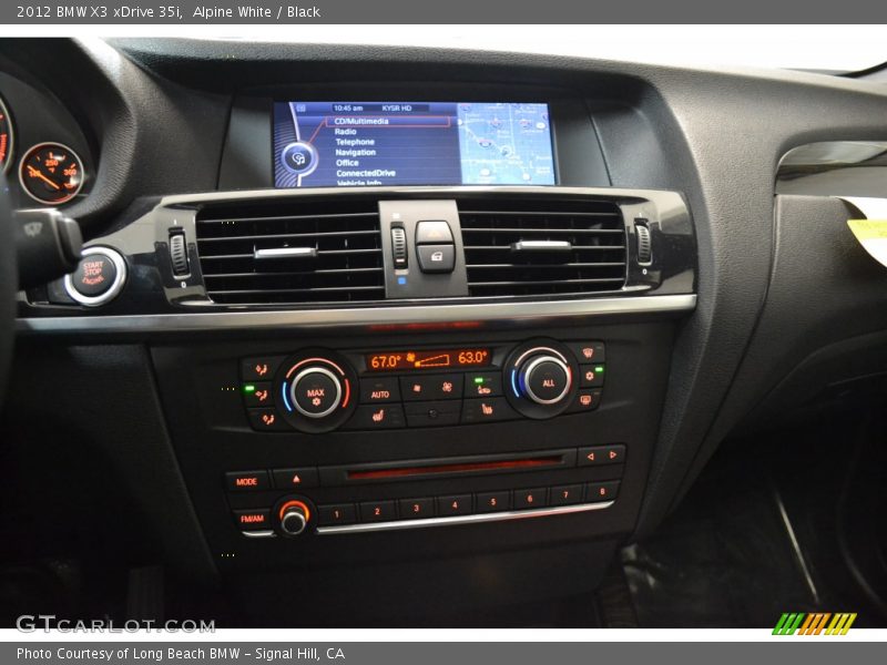Alpine White / Black 2012 BMW X3 xDrive 35i