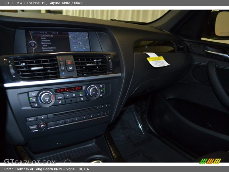 Alpine White / Black 2012 BMW X3 xDrive 35i