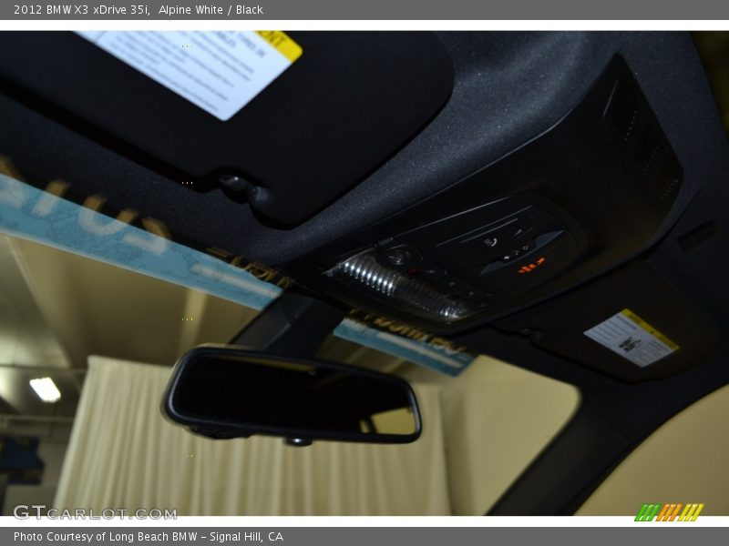 Alpine White / Black 2012 BMW X3 xDrive 35i