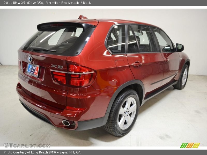 Vermilion Red Metallic / Black 2011 BMW X5 xDrive 35d