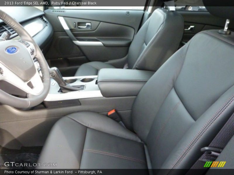 Ruby Red / Charcoal Black 2013 Ford Edge SEL AWD