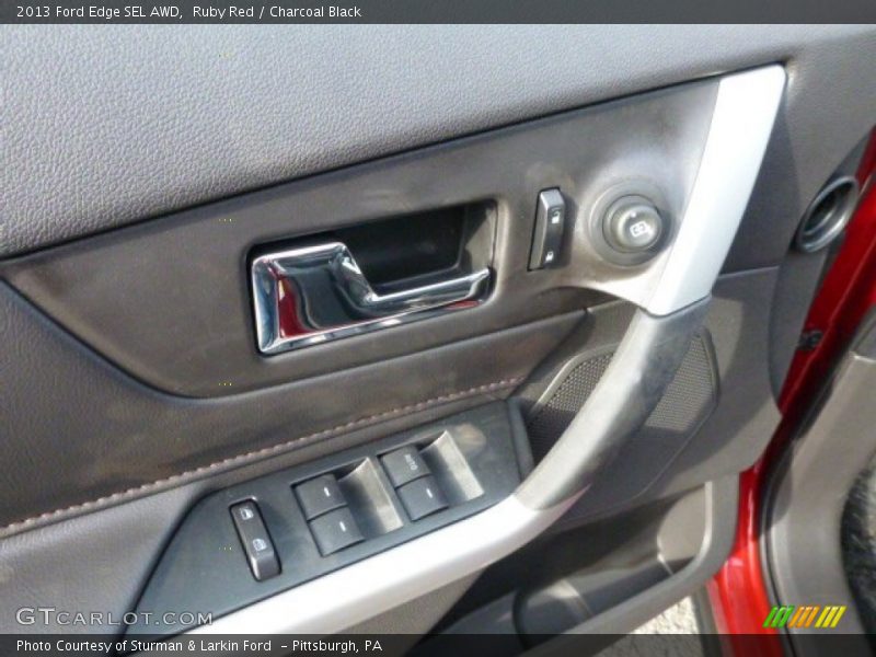 Ruby Red / Charcoal Black 2013 Ford Edge SEL AWD