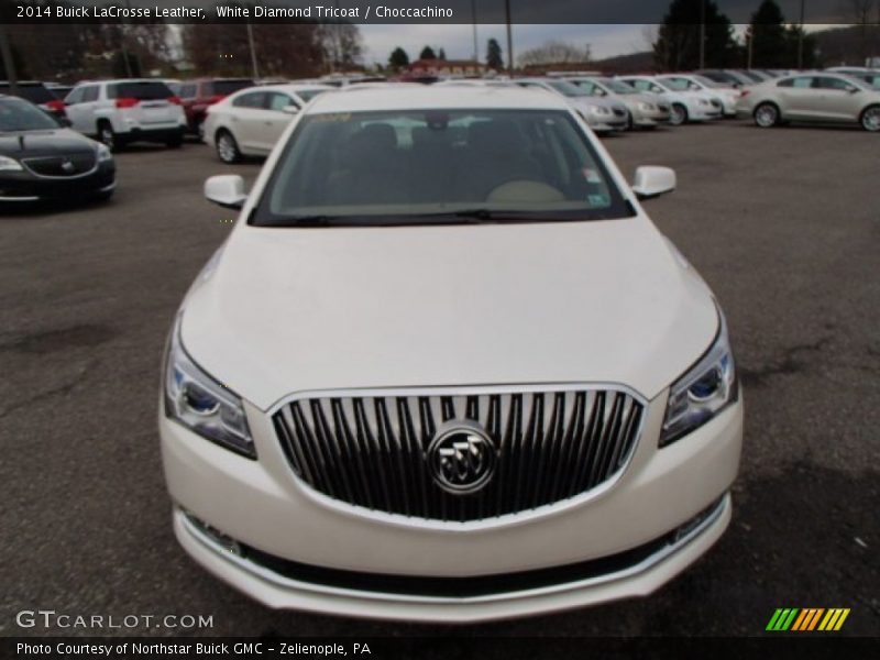 White Diamond Tricoat / Choccachino 2014 Buick LaCrosse Leather