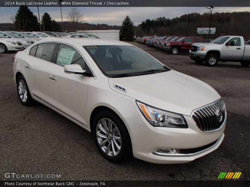 White Diamond Tricoat / Choccachino 2014 Buick LaCrosse Leather