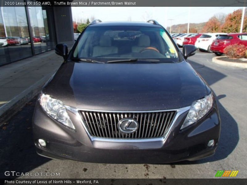 Truffle Brown Mica / Parchment/Brown Walnut 2010 Lexus RX 350 AWD