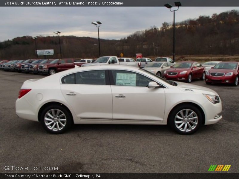 White Diamond Tricoat / Choccachino 2014 Buick LaCrosse Leather