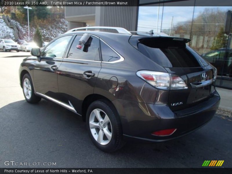 Truffle Brown Mica / Parchment/Brown Walnut 2010 Lexus RX 350 AWD