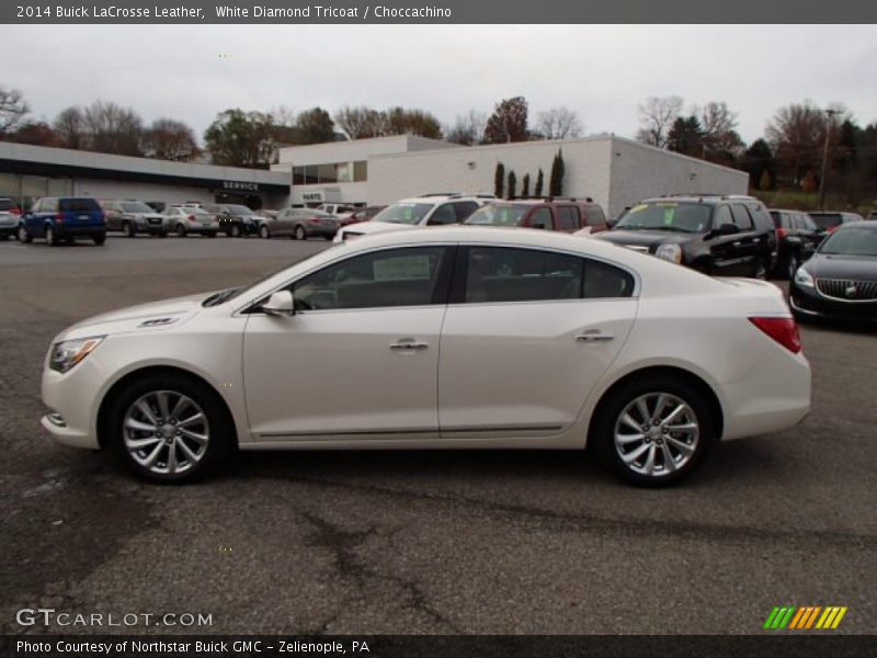 White Diamond Tricoat / Choccachino 2014 Buick LaCrosse Leather