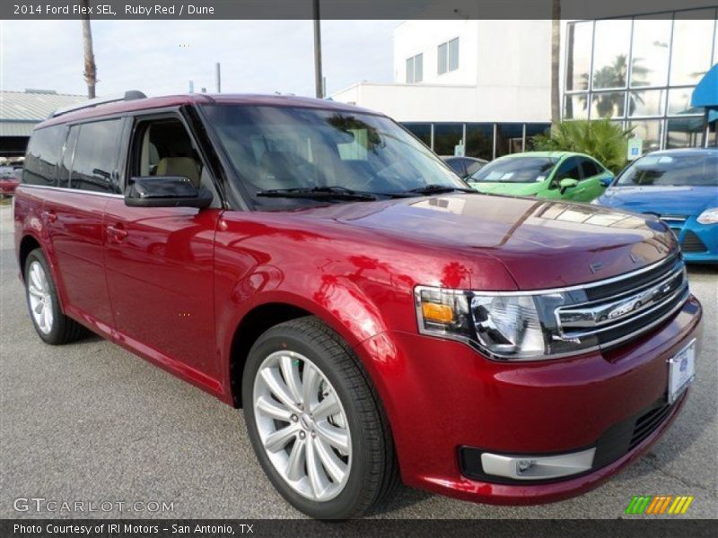 Ruby Red / Dune 2014 Ford Flex SEL