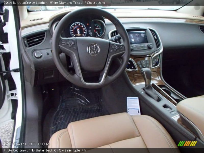 White Diamond Tricoat / Choccachino 2014 Buick LaCrosse Leather