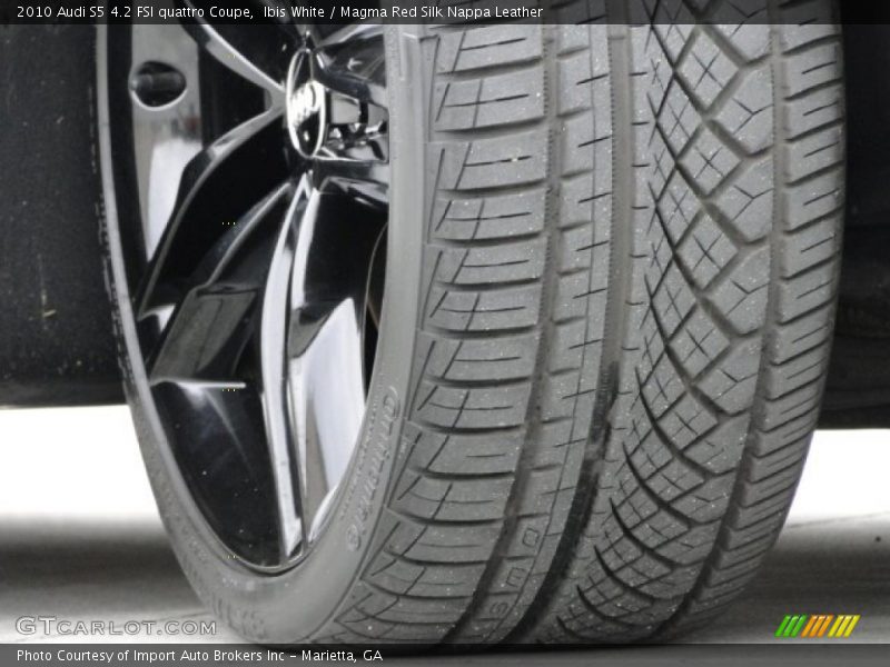Ibis White / Magma Red Silk Nappa Leather 2010 Audi S5 4.2 FSI quattro Coupe