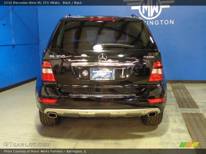 Black / Black 2010 Mercedes-Benz ML 350 4Matic