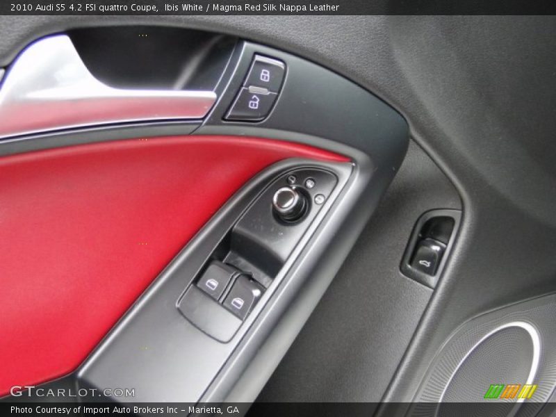 Ibis White / Magma Red Silk Nappa Leather 2010 Audi S5 4.2 FSI quattro Coupe
