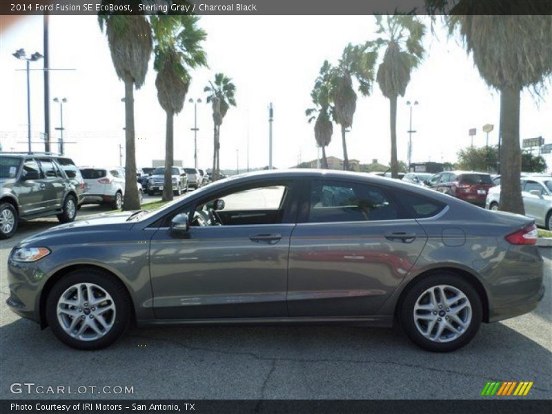 Sterling Gray / Charcoal Black 2014 Ford Fusion SE EcoBoost