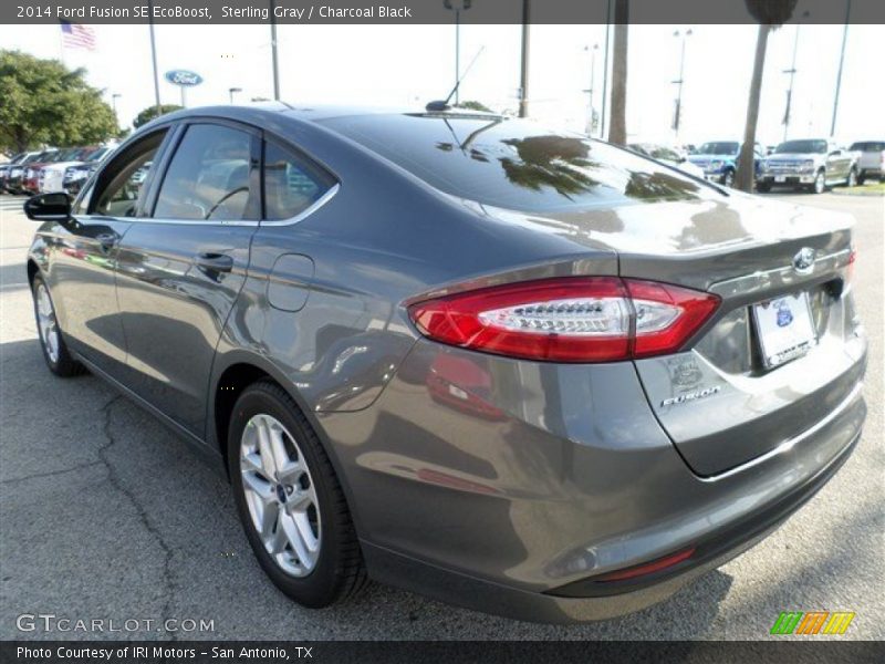 Sterling Gray / Charcoal Black 2014 Ford Fusion SE EcoBoost