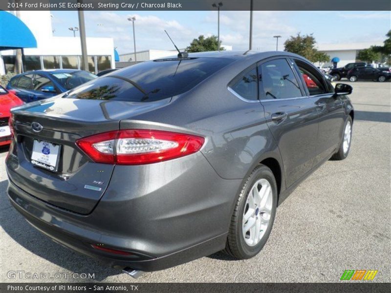 Sterling Gray / Charcoal Black 2014 Ford Fusion SE EcoBoost