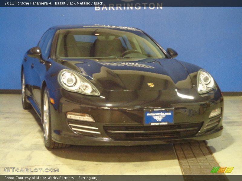 Basalt Black Metallic / Black 2011 Porsche Panamera 4