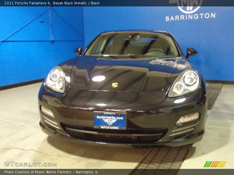 Basalt Black Metallic / Black 2011 Porsche Panamera 4