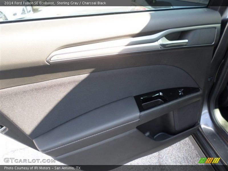 Sterling Gray / Charcoal Black 2014 Ford Fusion SE EcoBoost