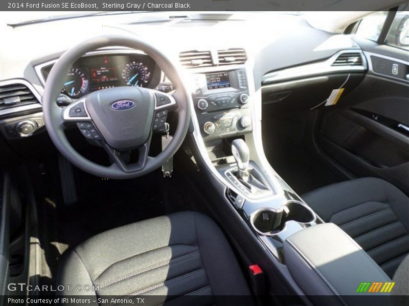 Sterling Gray / Charcoal Black 2014 Ford Fusion SE EcoBoost