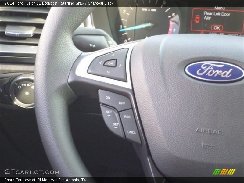 Sterling Gray / Charcoal Black 2014 Ford Fusion SE EcoBoost